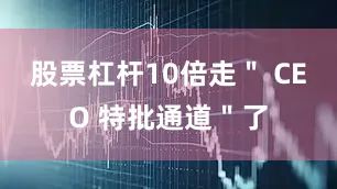 股票杠杆10倍走＂ CEO 特批通道＂了